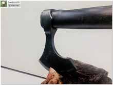 Load image into Gallery viewer, Viking handmade axe &quot;Dark Lord&quot;- With Dagaz that is the Rune of positive transformation. This axe is the traditional Viking hatchet.
