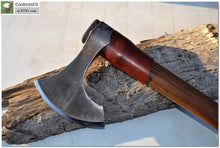 Load image into Gallery viewer, Viking personalized axe &quot;Jarl&quot;- the axe of the noble warrior of Vikings like Ragnar. This axe is the stilization of traditional Viking axe.
