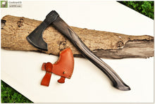 Load image into Gallery viewer, Perfect personalized axe &quot;Curly Badass&quot;- small handmade axe for camping, fishing and other activities. Gift for Steel &amp; Iron anniversary.
