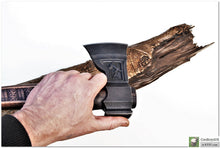 Load image into Gallery viewer, Personificated collectible axe &quot;Yggdrasil&quot;- Сamping Axe in Viking style. Iron Steel 6th anniversary.
