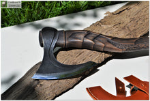 Load image into Gallery viewer, Personalized Viking Axe &quot;Flexible Armor&quot;- special camping, fishing, hunting and not only axe. Bearded ax. 6th Anniversary Gift. Gift Hatchet
