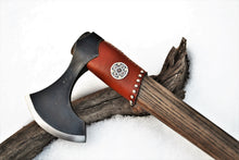 Load image into Gallery viewer, Silver Anniversary gift Viking axe &quot;Konung&quot;- the noble warrior&#39;s Axe like Ragnar. This is the stylization of traditional Viking axe. Luxury
