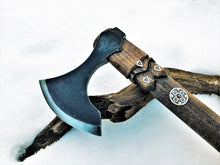 Load image into Gallery viewer, Luxury edition of Viking personalized axe &quot;King of Elf&quot;- Othila is the Rune which says about the need to leave outdated things and habits.
