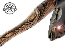 Load image into Gallery viewer, Personificated collectible axe &quot;Like a Feather&quot;- Sport standard camping  hatchet in Viking style. Iron Steel 6th anniversary.
