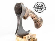 Load image into Gallery viewer, Kitchen Celtic Axe &quot;Celtic Claw&quot;- Meat axe. Butcher axe. Slasher. Viking axe. Chefs cleaver. Bearded ax. 6th Anniversary. Irish gift.

